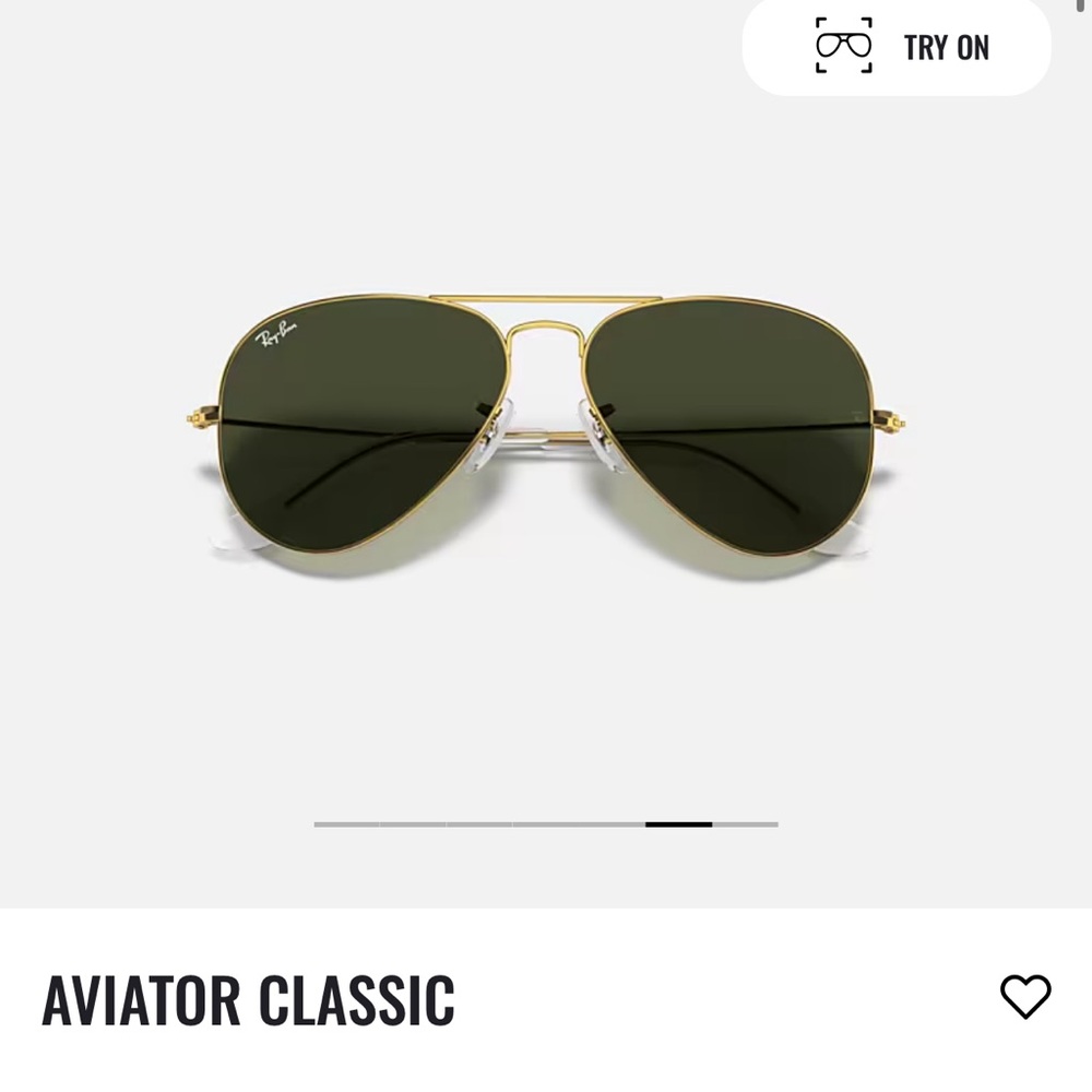 AVIATOR CLASSIC. WORN ONCE.